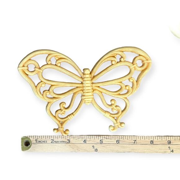 Burwood Syrogo 3 Wall Hanging Art Large 18" MCM Decor Retro Butterfly Candelabra - Picture 11 of 12